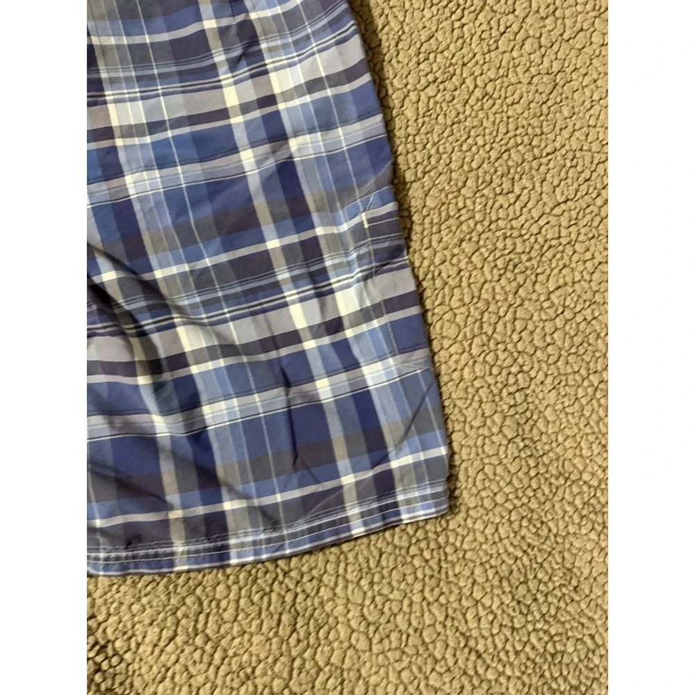 Polo Ralph Lauren Swim Trunks Board Shorts Men's Size 34 Blue Plaid